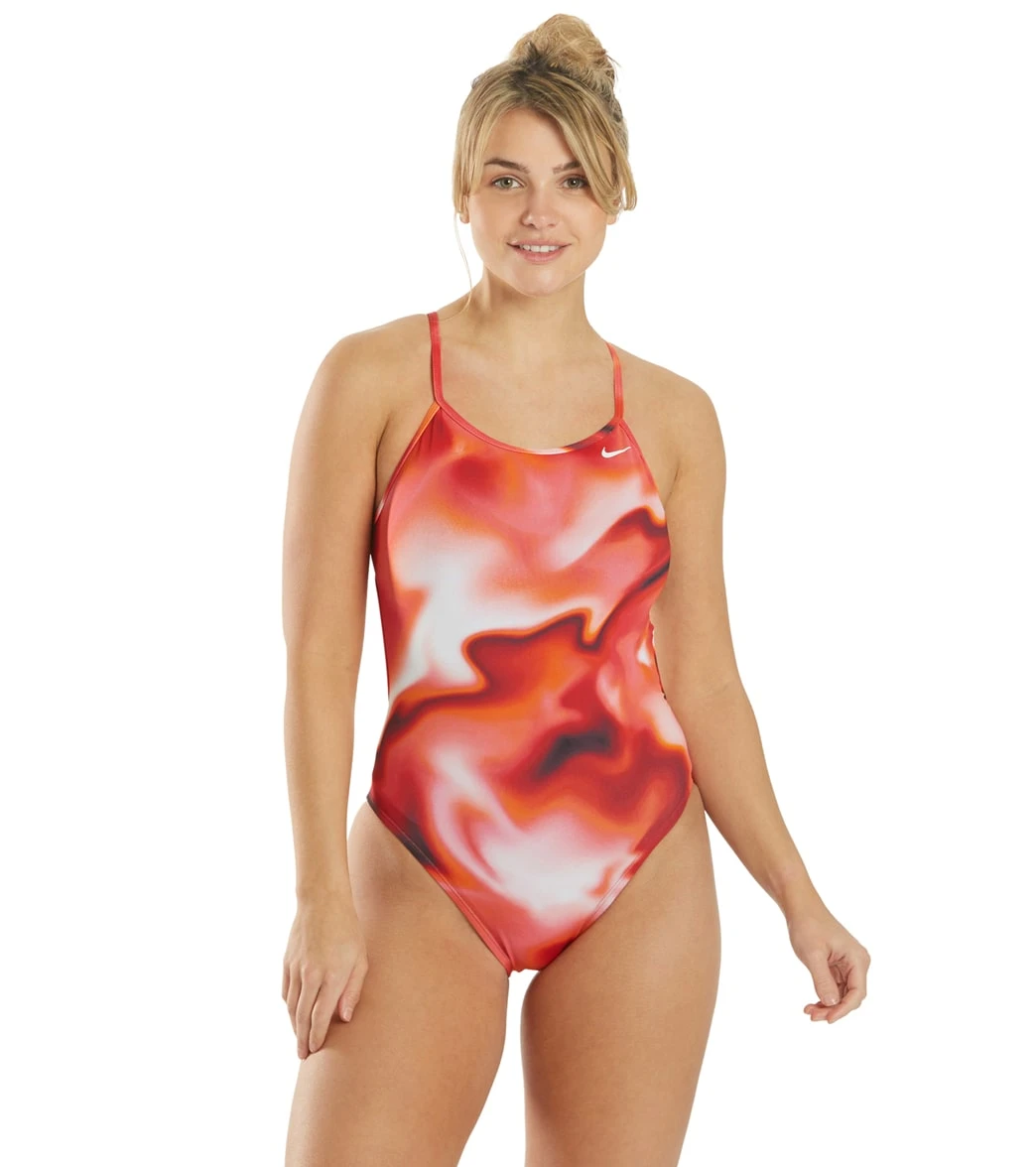 Nike Women's Amp Axis Modern Cut-Out One Piece Swimsuit 1 Nike Women's Amp Axis Modern Cut-Out One Piece Swimsuit