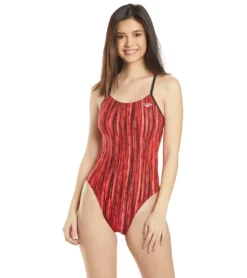 Women's Zircon Swan Back One Piece Swimsuit