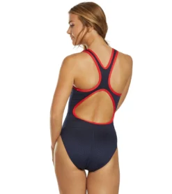 TYR Women's Hexa Maxfit One Piece Swimsuit -Speede Trendy 5666733457576 navyred 3a
