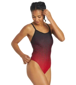 Molecule Thin Strap One Piece Swimsuit 14 Molecule Thin Strap One Piece Swimsuit -Speede Trendy 5670700581032 redblack 3a