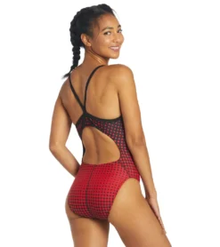 Molecule Thin Strap One Piece Swimsuit 15 Molecule Thin Strap One Piece Swimsuit -Speede Trendy 5670700581032 redblack 4a
