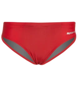 Solid Swim Brief Swimsuit Youth (22-28) 6 Solid Swim Brief Swimsuit Youth (22-28) -Speede Trendy 5671756005544 red 3a