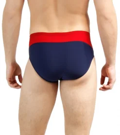 Speedo Launch Splice Endurance + Brief Swimsuit 6 Speedo Launch Splice Endurance + Brief Swimsuit -Speede Trendy 5672111210664 navyredwhite 3a