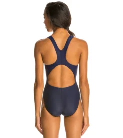 Solid V2 Back Lycra One Piece Swimsuit -Speede Trendy 5672690385064 navy 3a