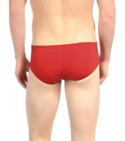 Competition All Poly Solid Mens Racer Brief Swimsuit -Speede Trendy 5675056201896 red 3a