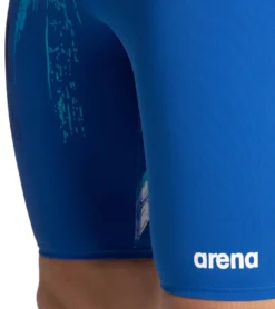 Arena Men's Team Painted Stripes Jammer Swimsuit -Speede Trendy 5677501808808 royalmultiroyal 5a