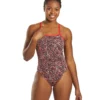 Nike Women's HydraStrong Pixel Party Crossback One Piece Swimsuit
