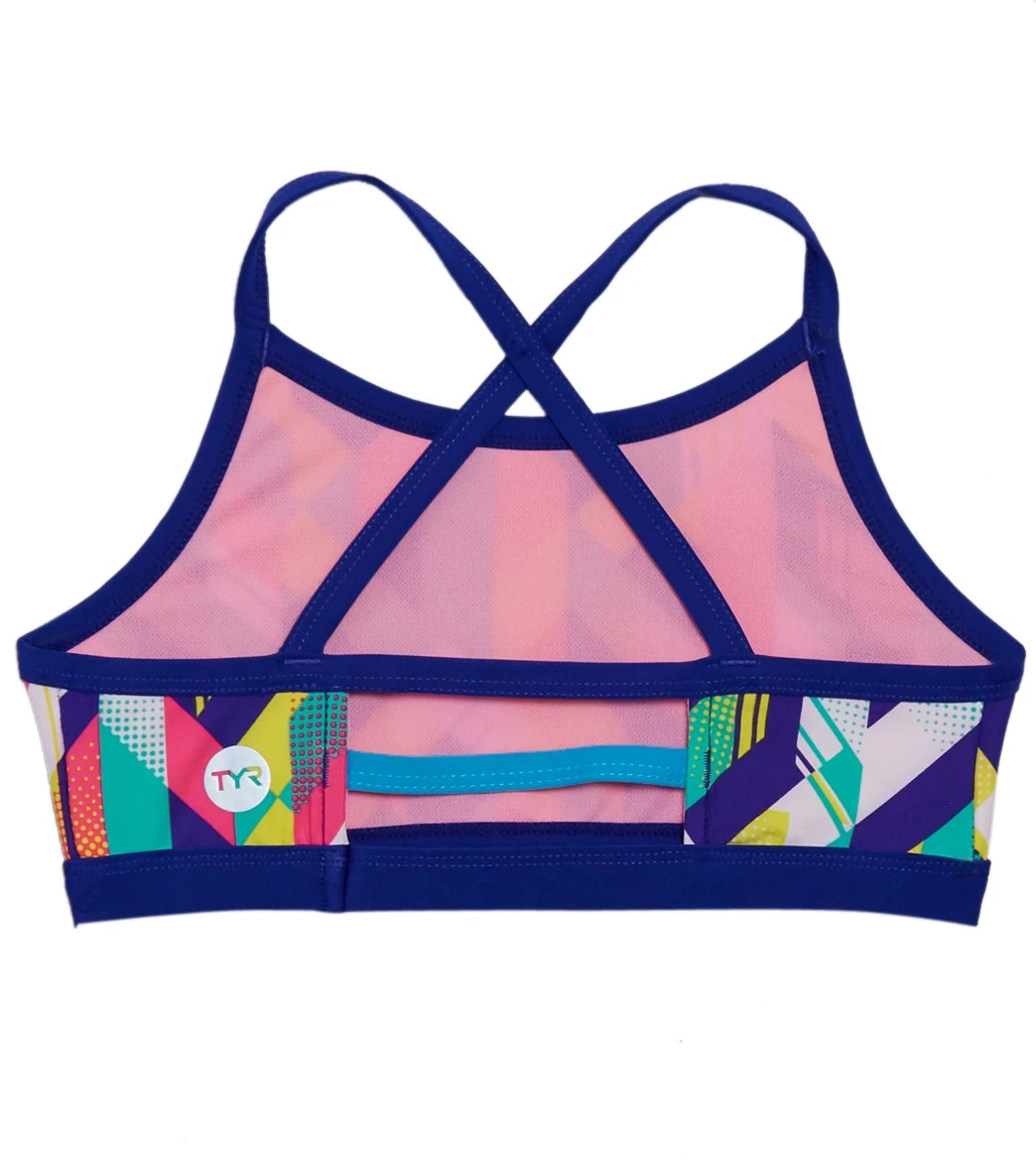 TYR Girls' Paint Party Trinity Bikini Top (Big Kid) 2 TYR Girls' Paint Party Trinity Bikini Top (Big Kid) - Image 2