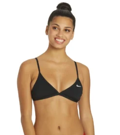 Nike Women's HydraStrong Solid Tie Back Bikini Top