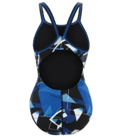 Women's Reliance Renegade DBX Back One Piece Swimsuit -Speede Trendy 6254372749480 blue 4a