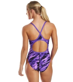 TYR Women's Vitric Diamondfit One Piece Swimsuit -Speede Trendy 6663778828456 purple 3a