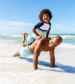 Boys' Lemon Slice Volley Swim Trunk (Toddler, Little Kid, Big Kid) -Speede Trendy 6747574829224 blue 3a