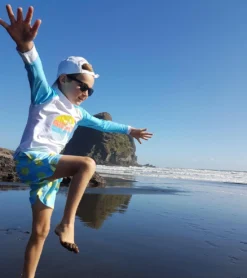 Boys' Lemon Slice Volley Swim Trunk (Toddler, Little Kid, Big Kid) -Speede Trendy 6747574829224 blue 4a