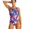 Arena Women's Tropicals Light Drop Back One Piece Swimsuit