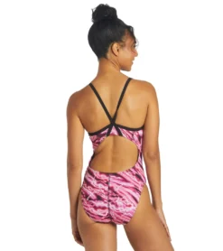 HydroLast Flash Thin Strap One Piece Swimsuit 10 HydroLast Flash Thin Strap One Piece Swimsuit -Speede Trendy 6940348154024 pink 3a
