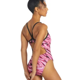 HydroLast Flash Thin Strap One Piece Swimsuit 12 HydroLast Flash Thin Strap One Piece Swimsuit -Speede Trendy 6940348154024 pink 5a
