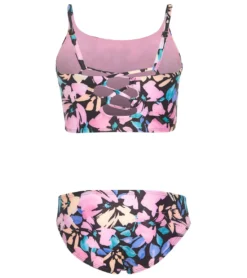 Girls' Gigi Two Piece Bikini Set (Big Kid) -Speede Trendy 6948327915688 black 3a