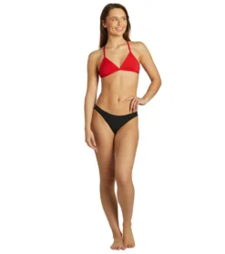 Women's Triangle Solid Bikini Top -Speede Trendy 7012302323880 red 4a