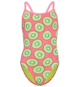 HydroLast Love Kiwi Thin Strap One Piece Swimsuit Youth (22-28)