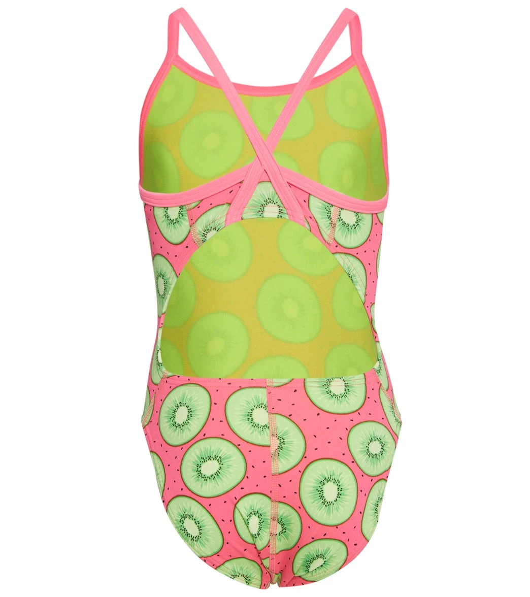 HydroLast Love Kiwi Thin Strap One Piece Swimsuit Youth (22-28) 2 HydroLast Love Kiwi Thin Strap One Piece Swimsuit Youth (22-28) - Image 2