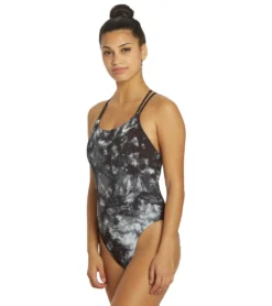 Nike Women's Hydrastrong Tie Dye Spiderback One Piece Swimsuit 9 Nike Women's Hydrastrong Tie Dye Spiderback One Piece Swimsuit -Speede Trendy 7143578009768 black 5a