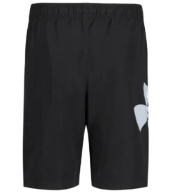 Under Armour Boys' Big Logo Volley Short (Little Kid, Big Kid) -Speede Trendy 7185194221736 black 3a