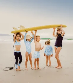 Boys' Aqua Bloom Volley Board Short (Toddler, Little Kid, Big Kid) -Speede Trendy 7217016078504 blue 5a