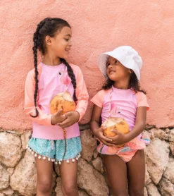 Girls' Sunset Stripe SS Ruffle Set (Baby, Toddler, Little Kid) -Speede Trendy 7217017716904 multi 4a