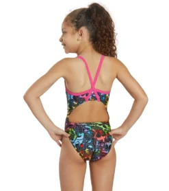 Sporti X Tyler Wallach Limited Edition Rainbow Rave Thin Strap One Piece Swimsuit Youth (22-28) -Speede Trendy 7242996809896 multi 3a