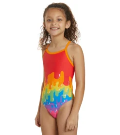 Sporti X Tyler Wallach Limited Edition Studio Drip Thin Strap One Piece Swimsuit Youth (22-28) -Speede Trendy 7243000512680 multi 4a