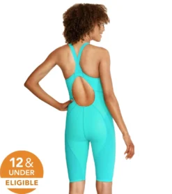 Speedo Women's Vanquisher Kneeskin Tech Suit Swimsuit -Speede Trendy 7300840652968 blueice 3a