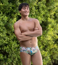 Sporti X Mat Chavez Limited Edition Chlorine Machines Brief Swimsuit -Speede Trendy 7355393343656 multi 3a