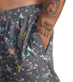 RVCA Men's LP X KLW Elastic 17" Boardshorts -Speede Trendy 7375235645608 black 6a