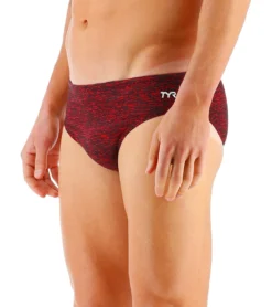 TYR Men's Lapped Racer Brief Swimsuit -Speede Trendy 7415983374504 red 4a