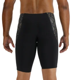 TYR Men's Obsidian Curve Splice Jammer Swimsuit 8 TYR Men's Obsidian Curve Splice Jammer Swimsuit -Speede Trendy 7416509595816 blackgold 3a