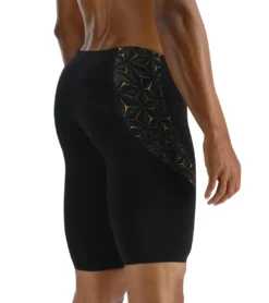 TYR Men's Obsidian Curve Splice Jammer Swimsuit 11 TYR Men's Obsidian Curve Splice Jammer Swimsuit -Speede Trendy 7416509595816 blackgold 6a