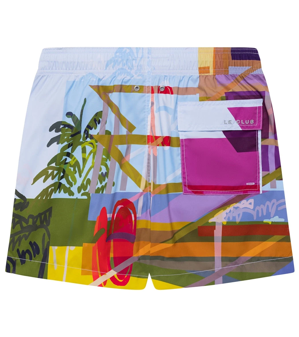 Men's Miami Beach Tower 1 Swim Trunks 2 Men's Miami Beach Tower 1 Swim Trunks - Image 2