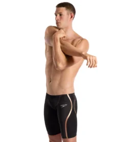 Speedo Men's Fastskin LZR Pure Intent Backstroke Edition Jammer Tech Suit Swimsuit -Speede Trendy 7456070041768 blackrosegold 4a