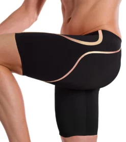 Speedo Men's Fastskin LZR Pure Intent Backstroke Edition Jammer Tech Suit Swimsuit -Speede Trendy 7456070041768 blackrosegold 5a