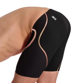Speedo Men's Fastskin LZR Pure Intent Backstroke Edition Jammer Tech Suit Swimsuit -Speede Trendy 7456070041768 blackrosegold 6a