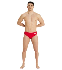 Arena Men's Solid Water Polo Brief Swimsuit 10 Arena Men's Solid Water Polo Brief Swimsuit -Speede Trendy 7468283494568 redwhite 3a