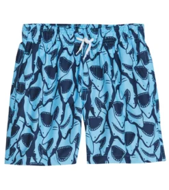 Boys' Shark Camp Shirt & Swim Trunks Set (Big Kid) -Speede Trendy 7472291578024 marine 5a