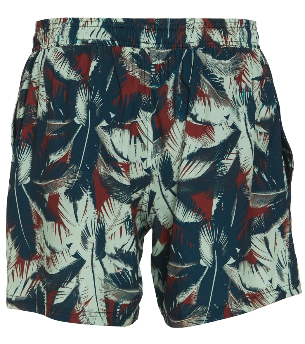 Men's Palm Print Swim Trunks 3 Men's Palm Print Swim Trunks - Image 3