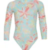 Roxy Girls' Holiday Flower Long Sleeve One Piece Swimsuit (Toddler, Little Kid)