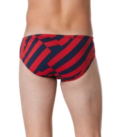 Speedo Men's Vortex Maze Brief Swimsuit -Speede Trendy 7510257729704 redwhiteblue 3a
