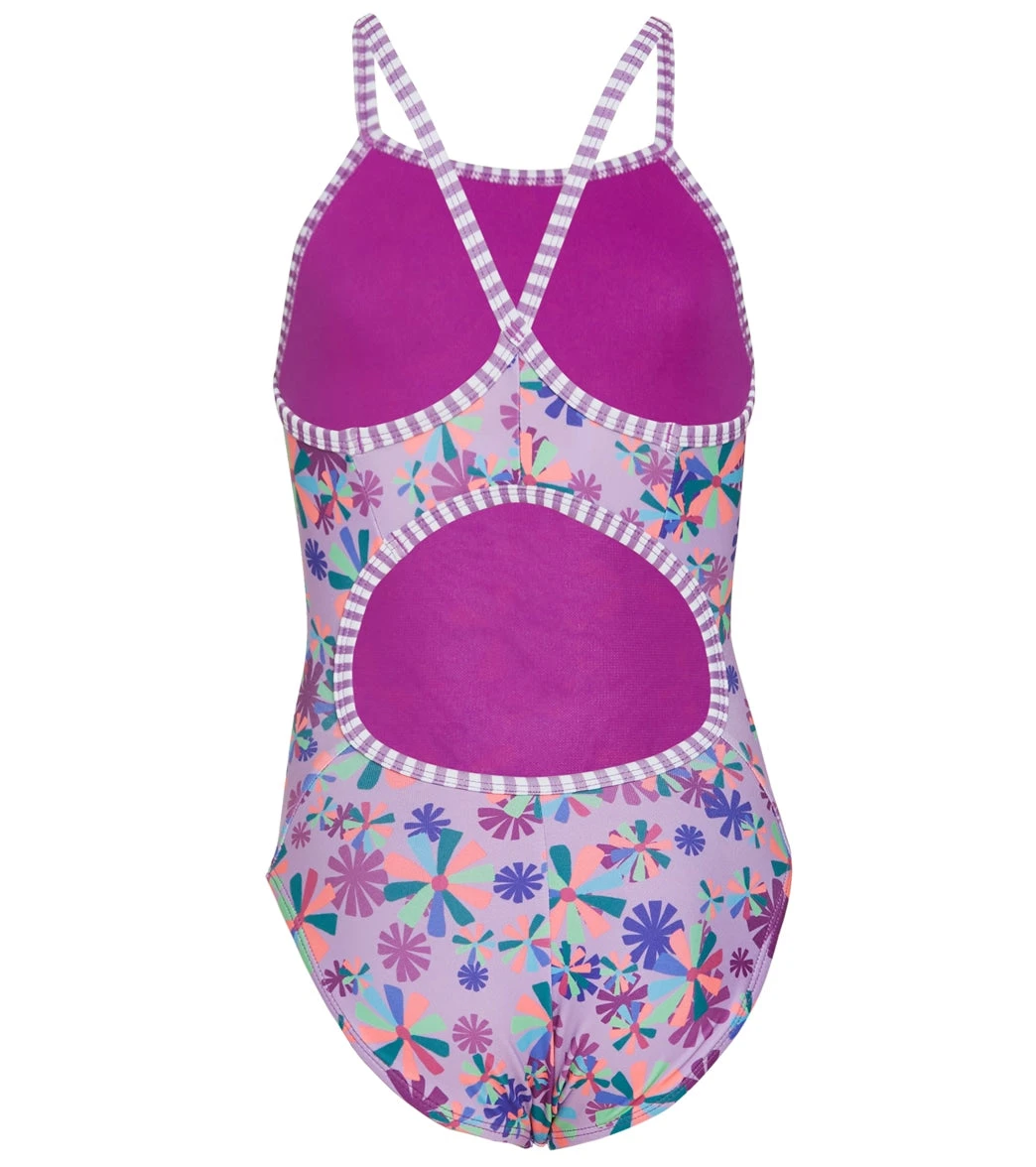 Girls' Pinwheel One Piece Swimsuit (Big Kid) 2 Girls' Pinwheel One Piece Swimsuit (Big Kid) - Image 2