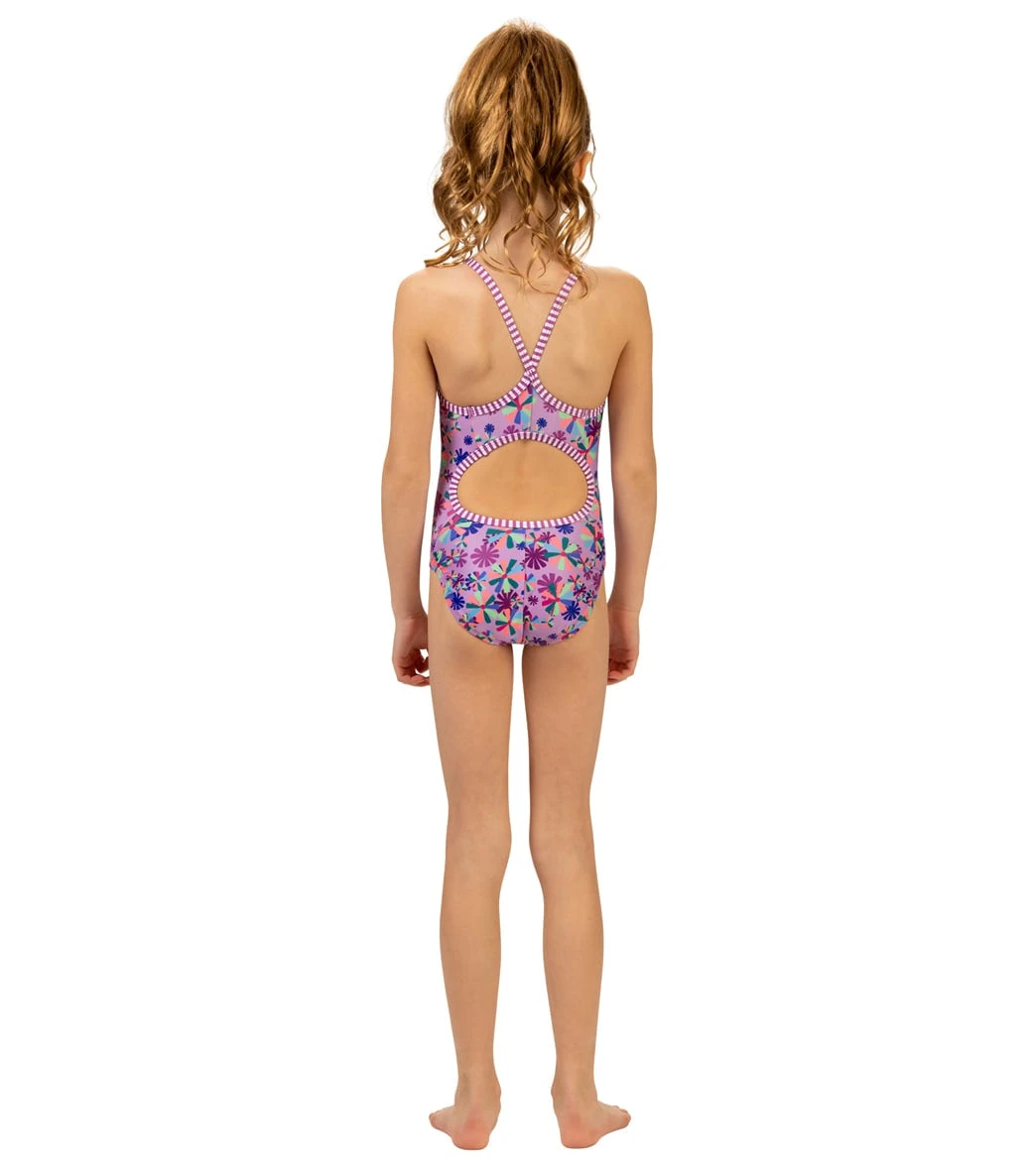 Girls' Pinwheel One Piece Swimsuit (Big Kid) 4 Girls' Pinwheel One Piece Swimsuit (Big Kid) - Image 4