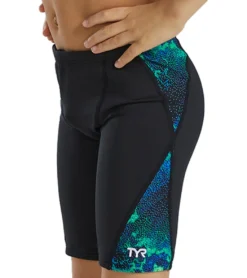 TYR Boys' Diploria Blade Jammer Swimsuit 7 TYR Boys' Diploria Blade Jammer Swimsuit -Speede Trendy 7539512082600 bluegreen 4a