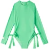 Seafolly Girls' Essential Long Sleeve One Piece Swimsuit (Big Kid)