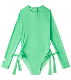 Seafolly Girls' Essential Long Sleeve One Piece Swimsuit (Big Kid)